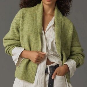 Anthropologie Light Green Women's Cardigan